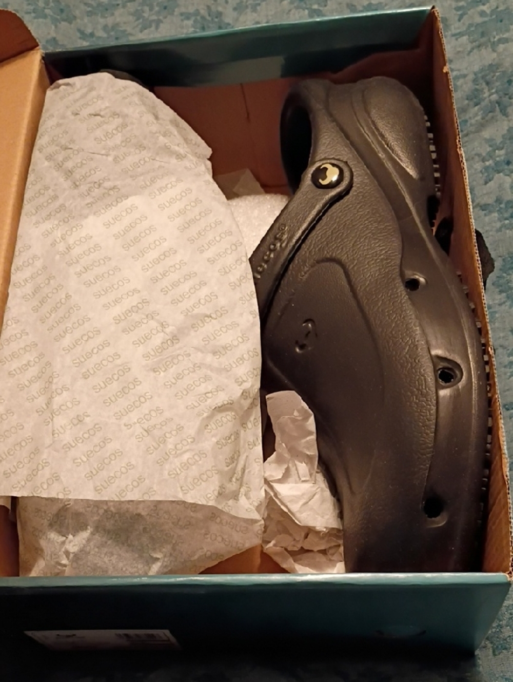 Men's Black Slip-On Clog Shoes - Comfort Work Footwear Suecos Mens 13